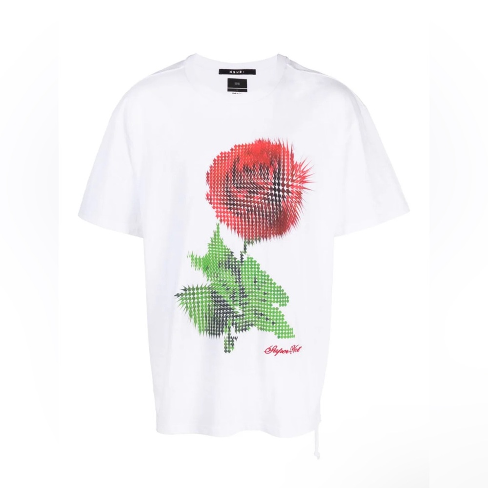 Ksubi Floral White Graphic Tee